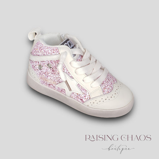 RTS Pink-Silver Star Shoes *SIZE UP 1*