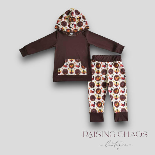 *PRE-ORDER* Thanksgiving Hooded Pants Set