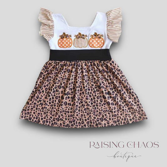 *PRE-ORDER* Fall Pumpkin Twirl Dress