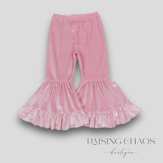 *PRE-ORDER*  Pink Double Ruffle Bells