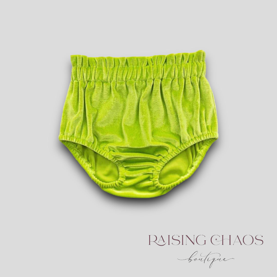 *Pre-Order* Green Velvet Bloomers