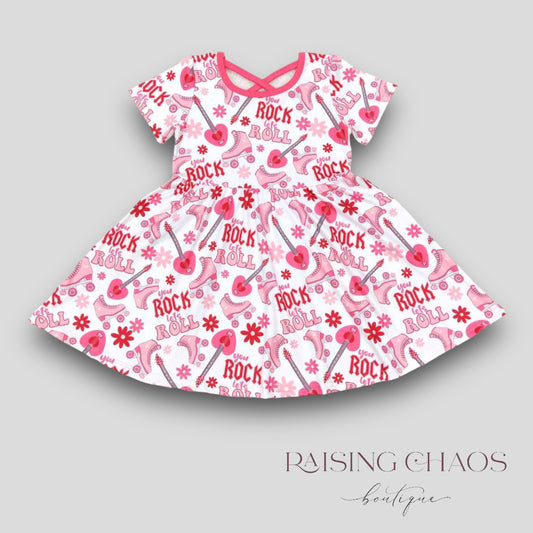 *PRE-ORDER* Valentine's Rock n Roll Twirl Dress