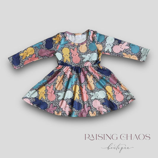 *PRE-ORDER* Easter Peeps Twirl Dress