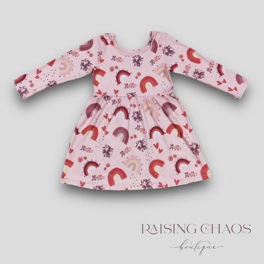 *PRE-ORDER* Valentine's Heart Twirl Dress