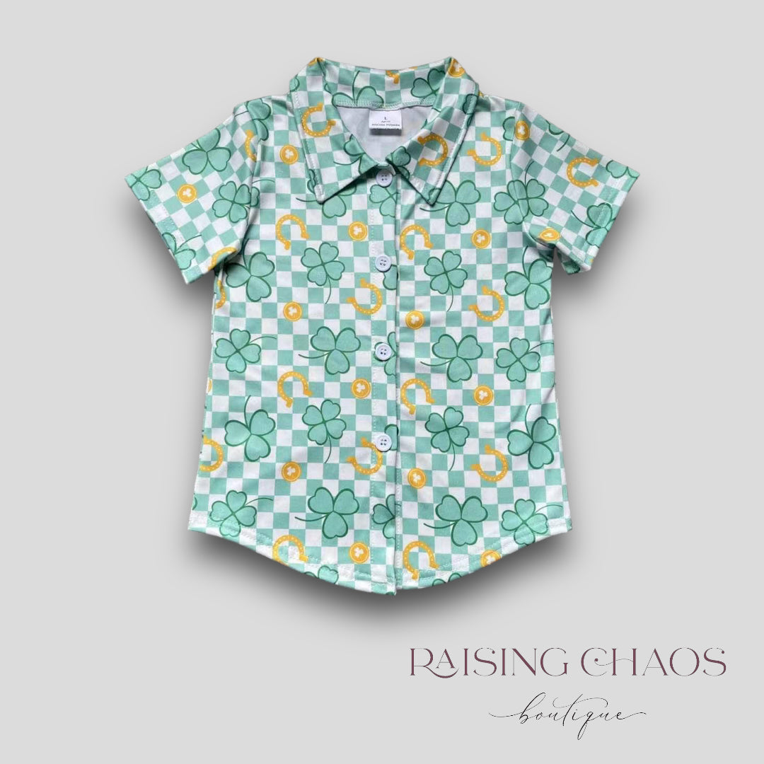 *PRE-ORDER* St. Patrick's Button Up