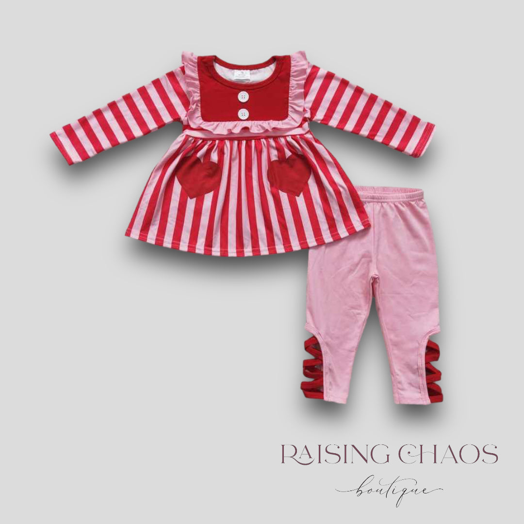 *PRE-ORDER* Valentine's Pants Set