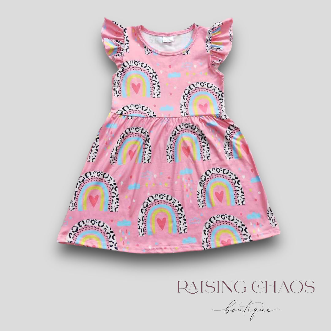 *PRE-ORDER* Valentine's Rainbow Twirl Dress