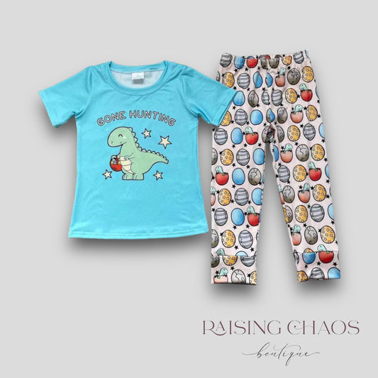 *PRE-ORDER* Easter Dino Hunting Pant Set