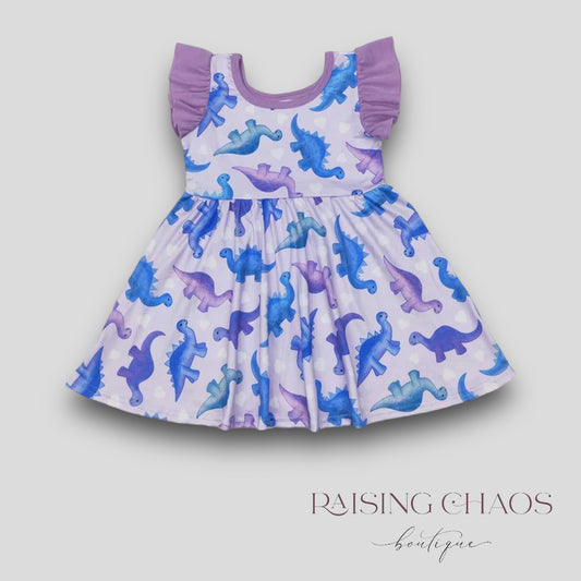 *PRE-ORDER* Dinosaur Twirl Dress