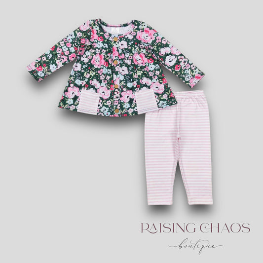 *PRE-ORDER* Floral Pant Set