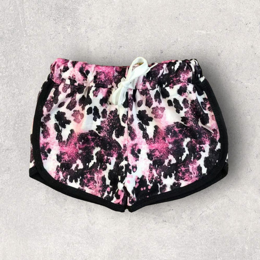 *Pre-Order* Animal Print Pink/Black Shorts