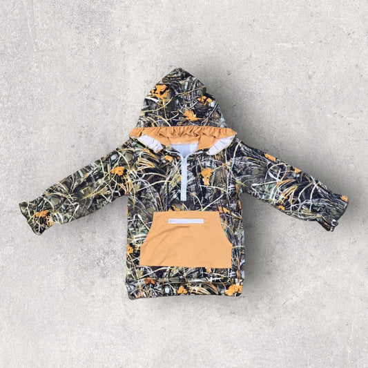 *PRE-ORDER* Camo Ruffle Zip Up