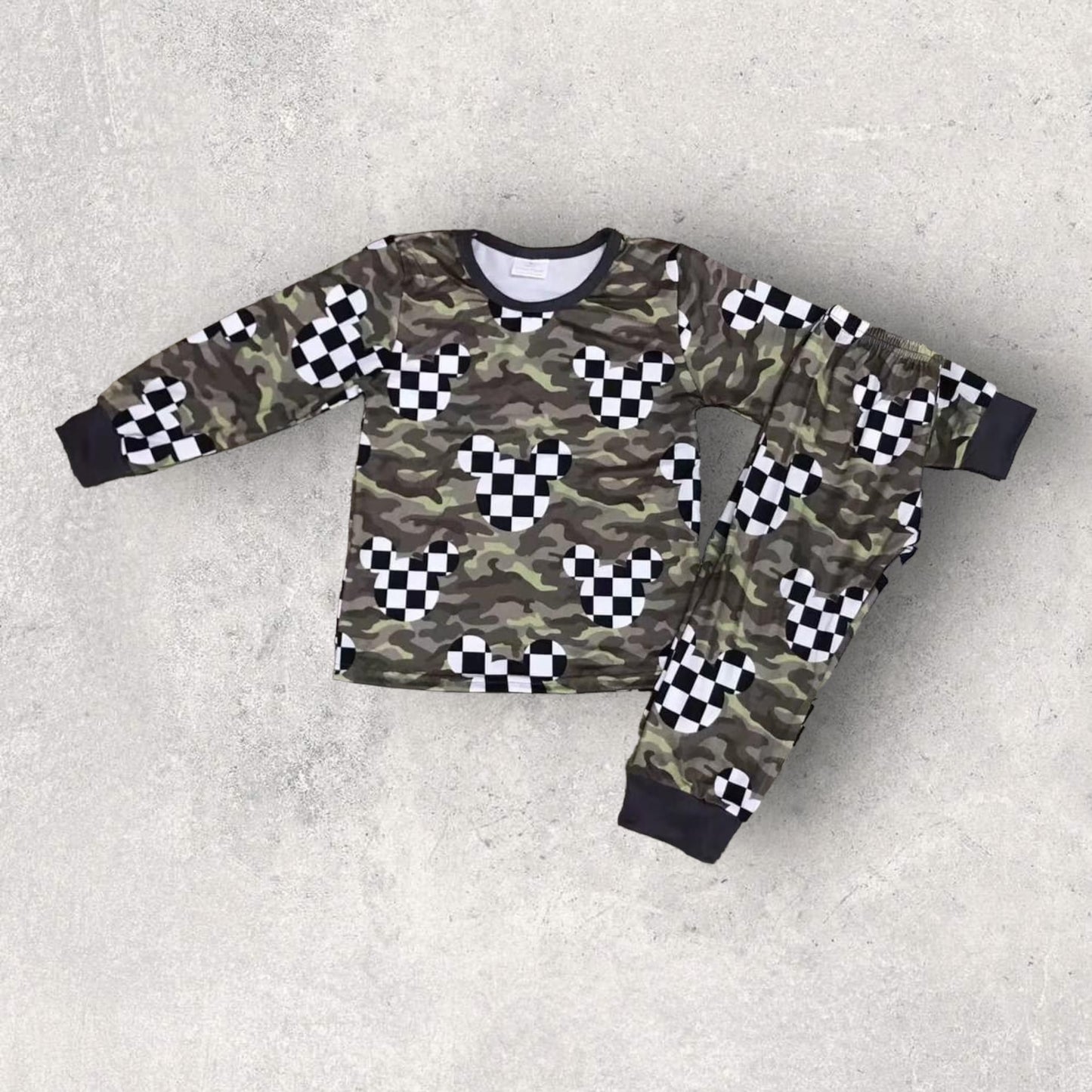 *Pre-Order* Camo Checker Mouse Lounge Set