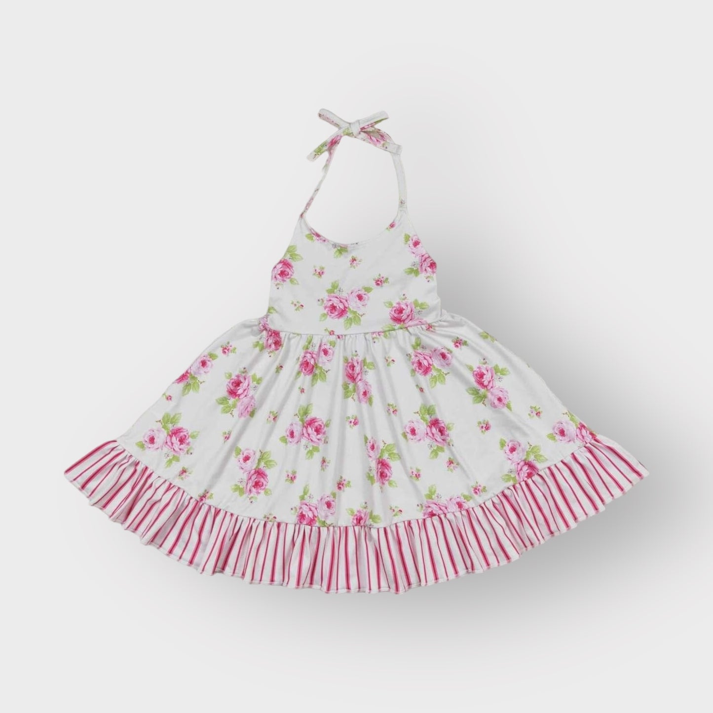 *PRE-ORDER* Floral Halter Twirl Dress