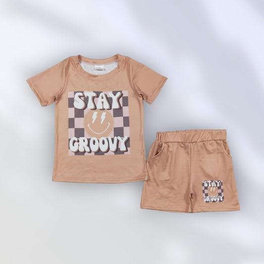 *PRE-ORDER* Stay Groovy Shorts Set