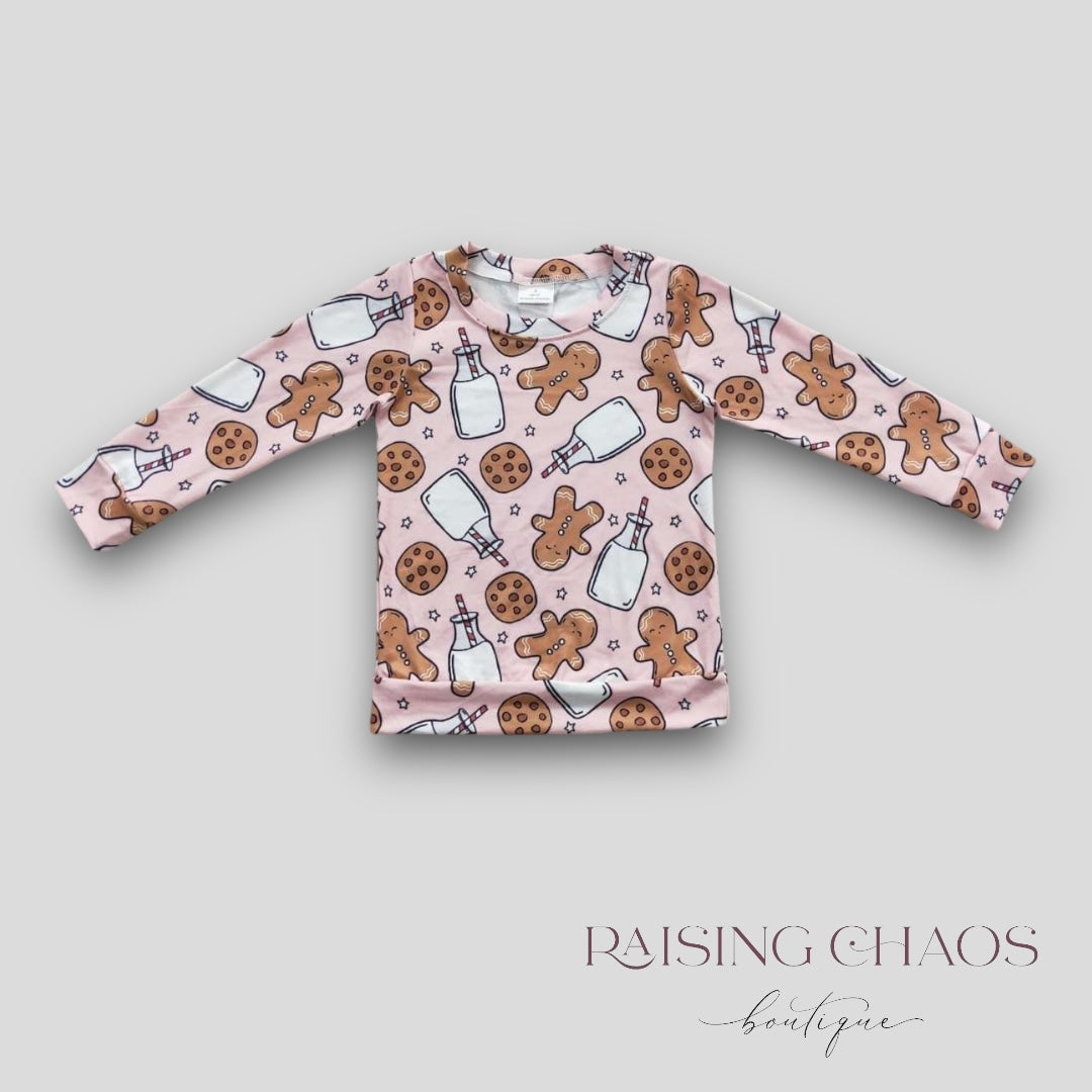 *PRE-ORDER* Christmas - Cookies & Milk Long Sleeve