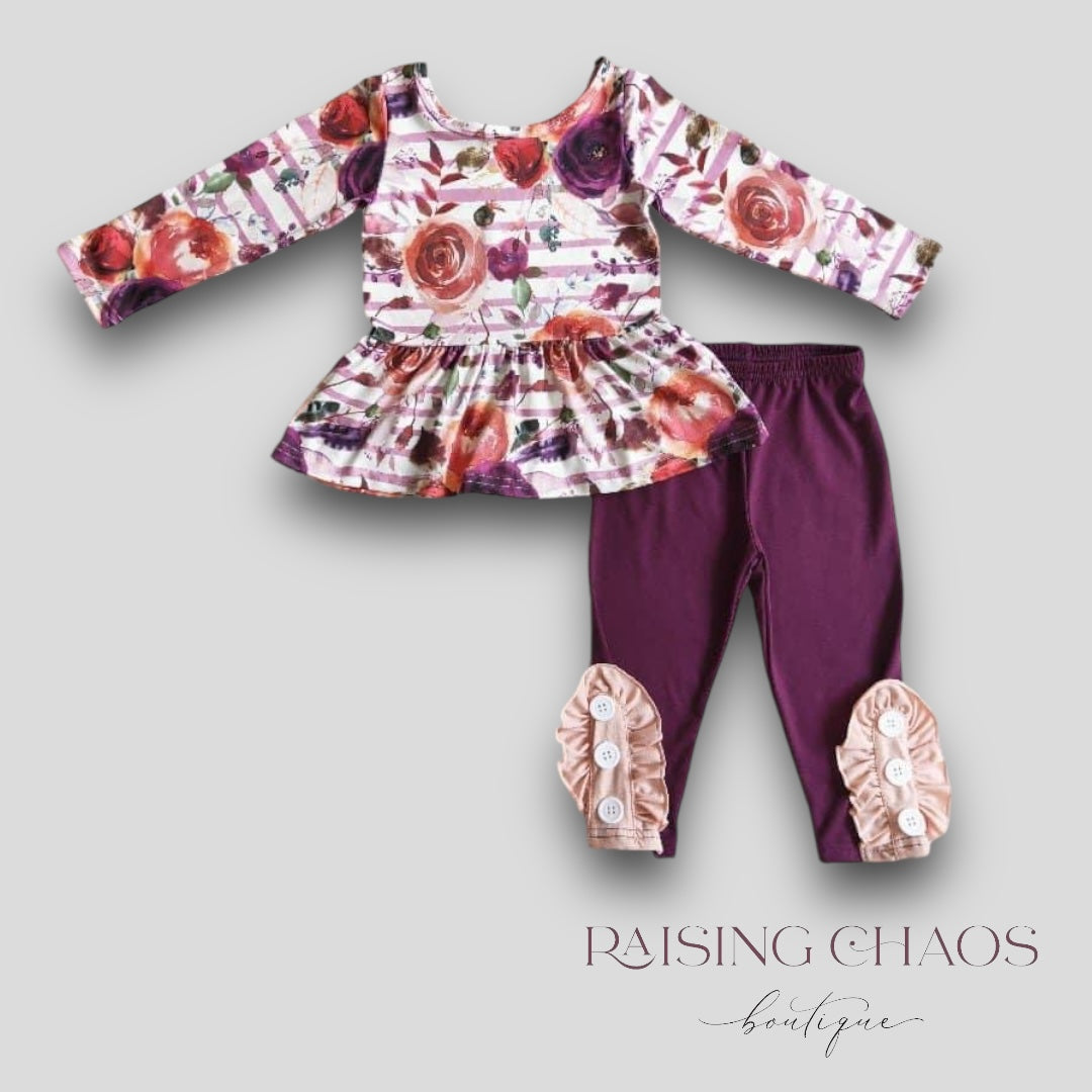 *PRE-ORDER* Floral Pants Set