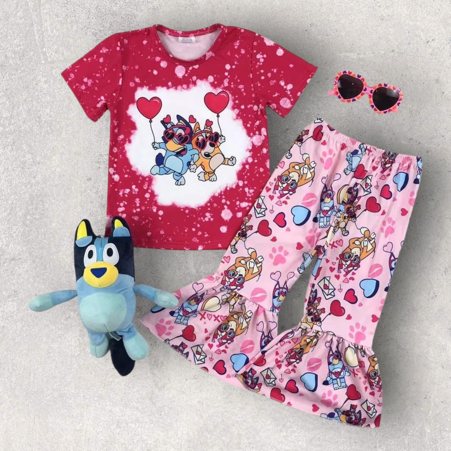 *PRE-ORDER* Valentine's Heeler Bells Pant Set