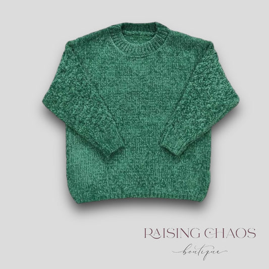 *Pre-Order* Christmas - Green Crewneck Sweater *RUN BIG*