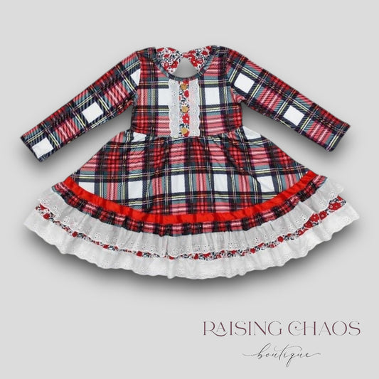 *PRE-ORDER* Christmas - Plaid Dress