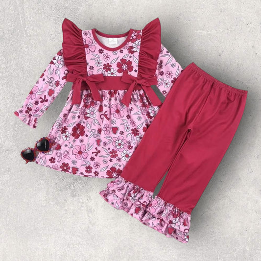 *PRE-ORDER* Valentine's Ruffle Pant Set