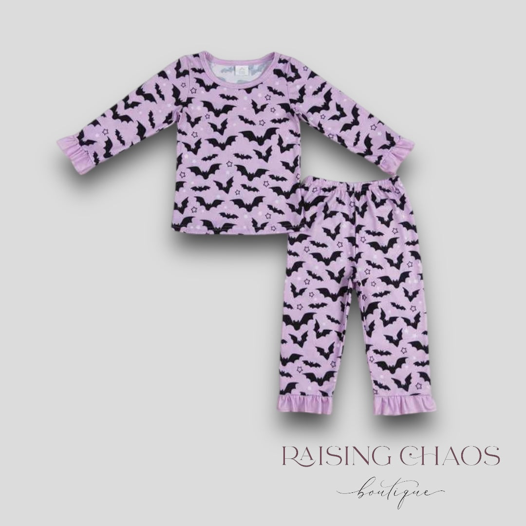 *PRE-ORDER*  Fall - Bat Ruffle Lounge Set