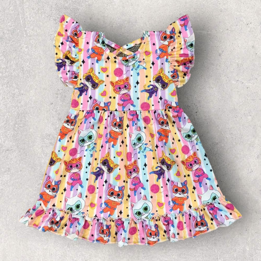 *PRE-ORDER* Super Kitties Dress