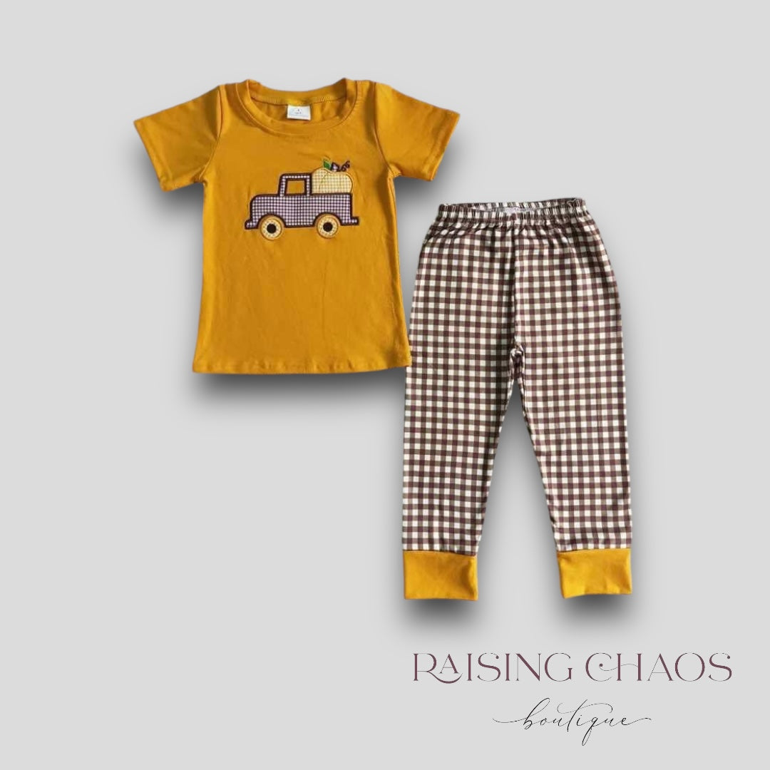 *PRE-ORDER* Fall - Thanksgiving Truck Pants Set