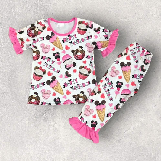 *Pre-Order* Mouse Birthday Treats Ruffle Lounge Set