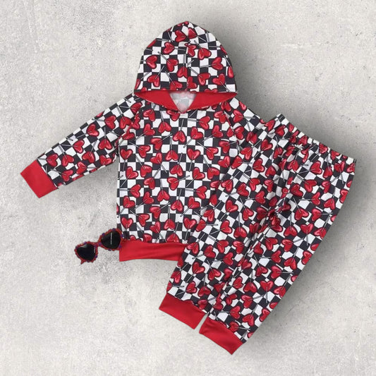 *PRE-ORDER* Valentine's Checker Pant Set