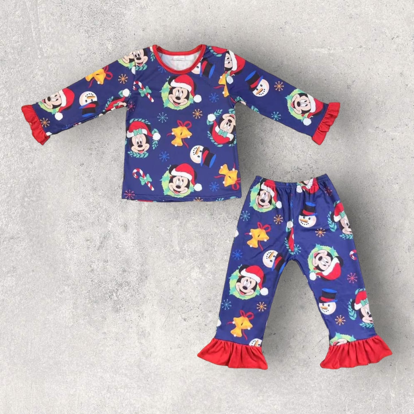 *Pre-Order* Christmas Mouse Ruffle Lounge Set