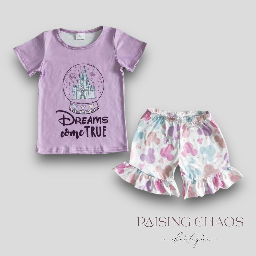 *PRE-ORDER* Happiest Place Shorts Set