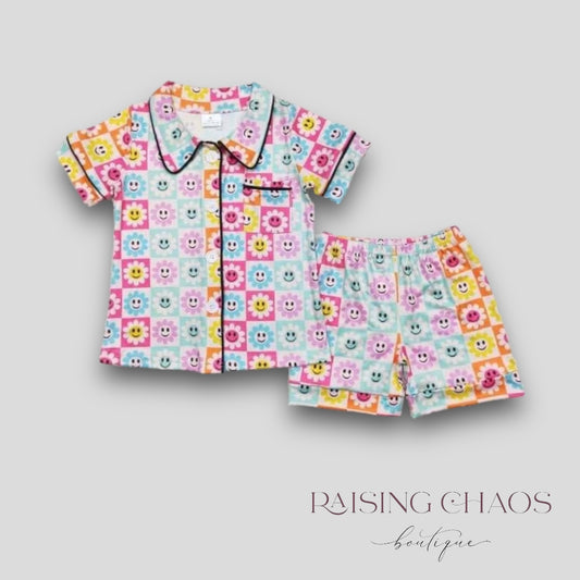 *PRE-ORDER* Floral Check Lounge Set