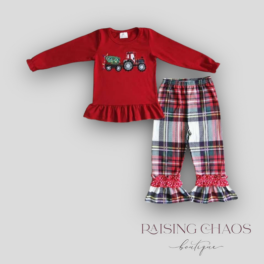 *PRE-ORDER* Tractor Ruffle Lounge Set